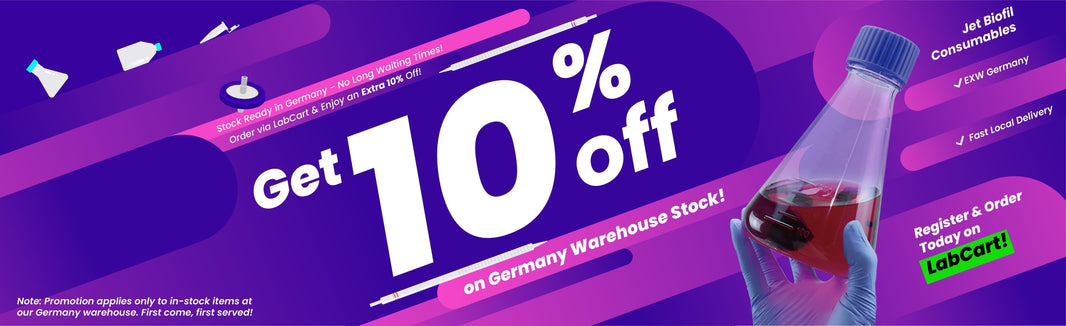 🚀 Exclusive LabCart Offer: 10% Off Your First Order of Jet Biofil Consumables from Our Germany Warehouse!