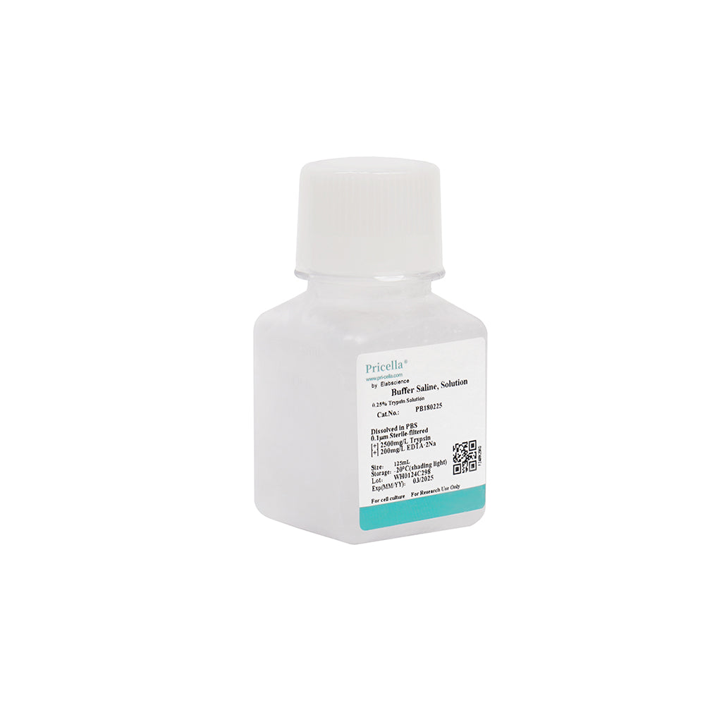 0.25% Trypsin Solution, 125mL