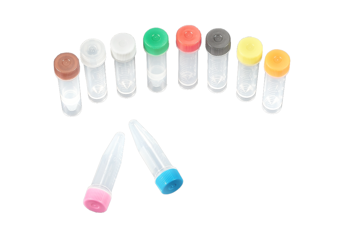 2,0 ml sterile Gefrierfläschchen, PP-Material, selbststehender Boden