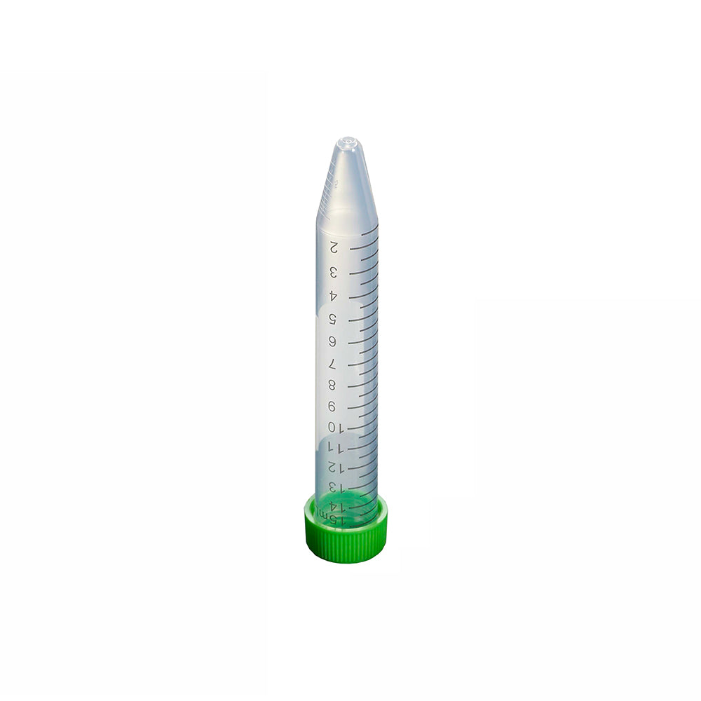 Bio-Reaction Tube, 15 mL, Conical bottom, Vent cap, Rack packing, Sterile, 300piece(s)/case