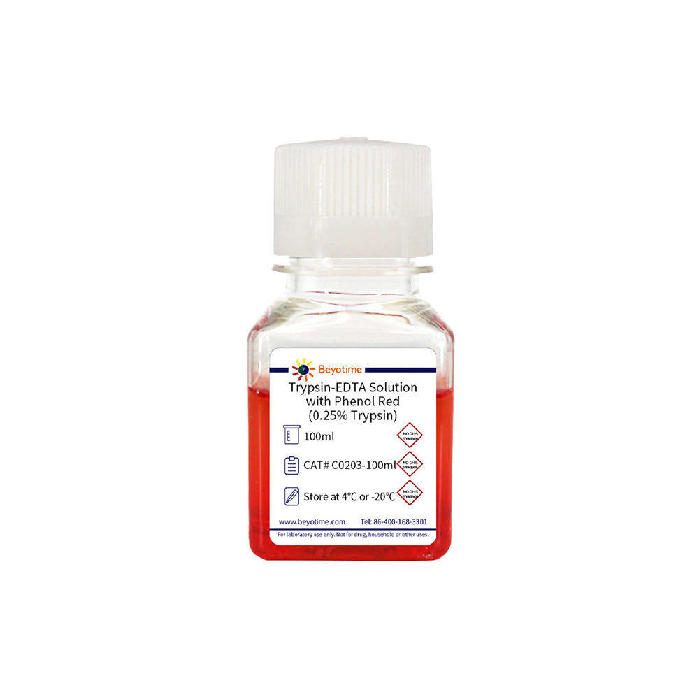 Trypsin-EDTA-Lösung mit Phenolrot (0,25 % Trypsin) – 100 ml