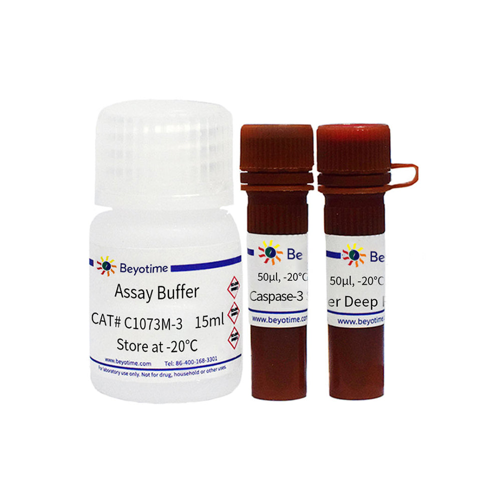 Kit zur Erkennung von Caspase-3-Aktivität und mitochondrialem Membranpotential für lebende Zellen, 50T