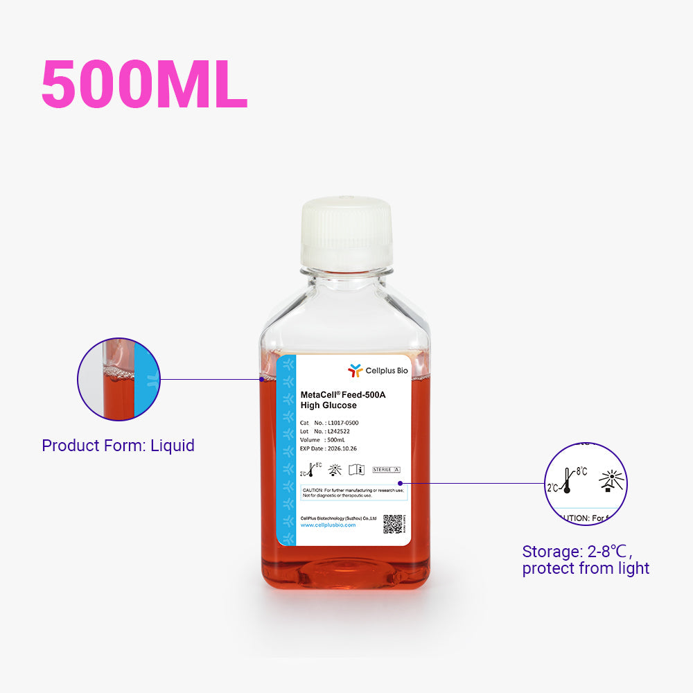 MetaCell®CHO-Feed-500A Hoher Glukosegehalt, 500ml Flüssigkeit