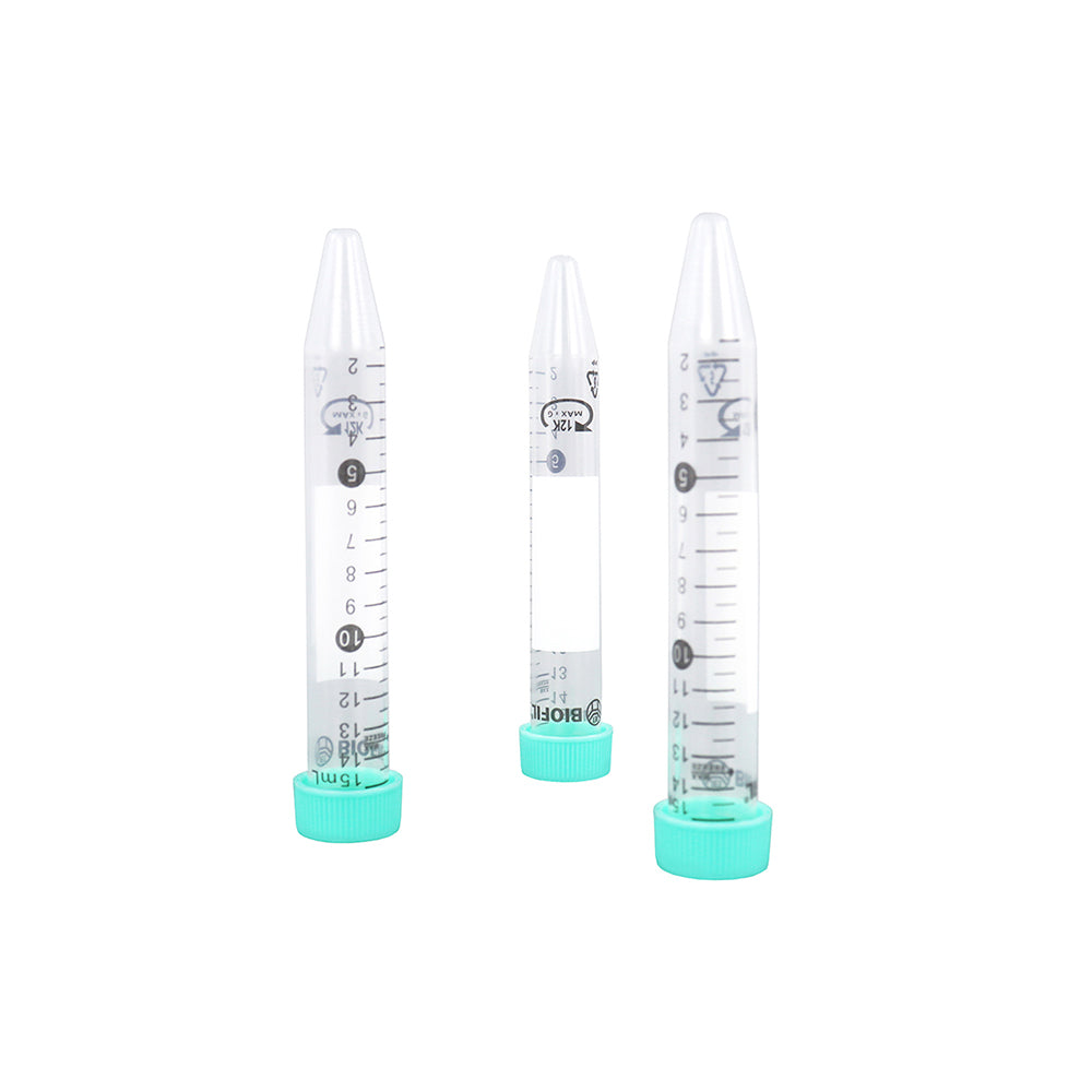 Centrifuge Tubes, 15 mL, Conical, RCF 12000xg,Plug seal, bag packing way, non-Sterile, 500piece(s)/case