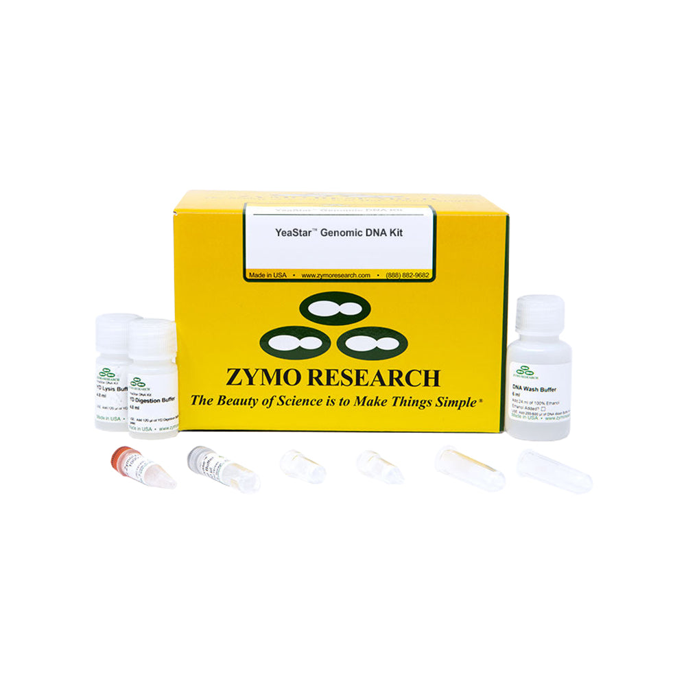 YeaStar™ Genomic DNA Kit (40 Preps) w/ Zymo-Spin™ III Columns (Uncapped)