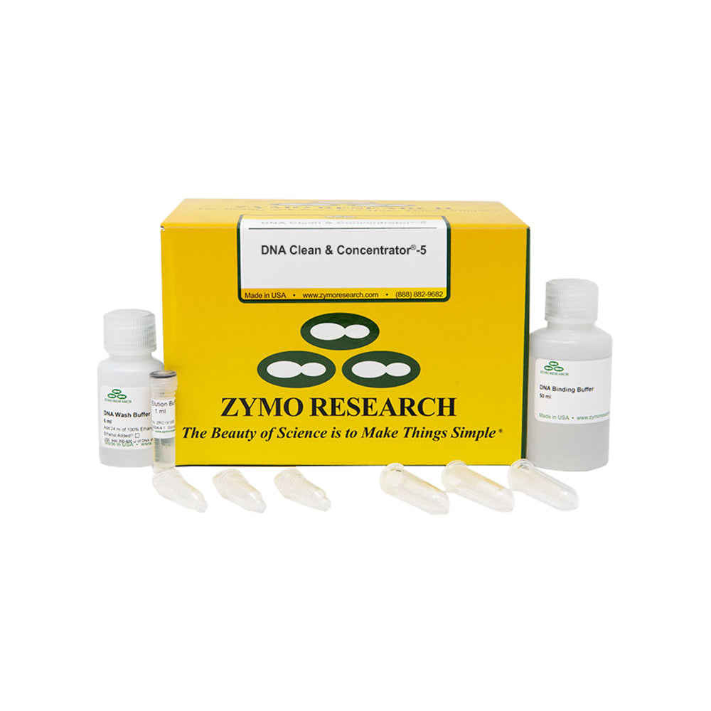 DNA Clean & Concentrator™-5 (50 Preps) w/ Zymo-Spin™ I Columns (Uncapped)