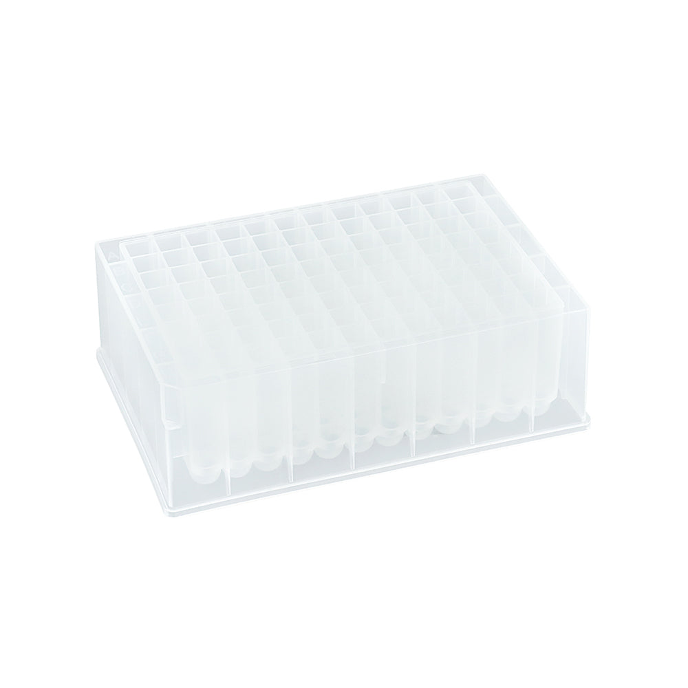 Deep Well Plates, 2.2 mL, U bottom, No cap, non-Sterile, 50piece(s)/case