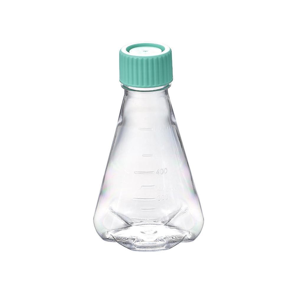 Erlenmeyer Flasks, 500 mL, PC, Non-treated, Plug seal, Baffled, Dnase/Rnase, Non-Pyrogenic, Sterile, 12piece(s)/case