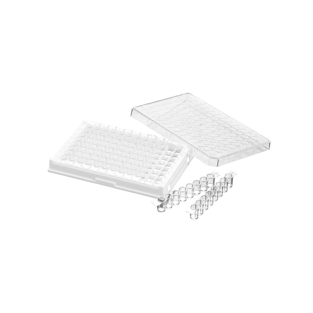 Abnehmbare 96-Well-ELISA-Platten mit flachem Boden, steril
