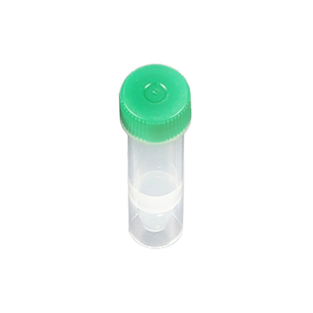 Freezing Vials, 1.5 mL, Self-standing, Green, Flat bag, packing way, Sterile, DNAse&RNAse free, Non-Pyrogenic, 5000piece(s)/case
