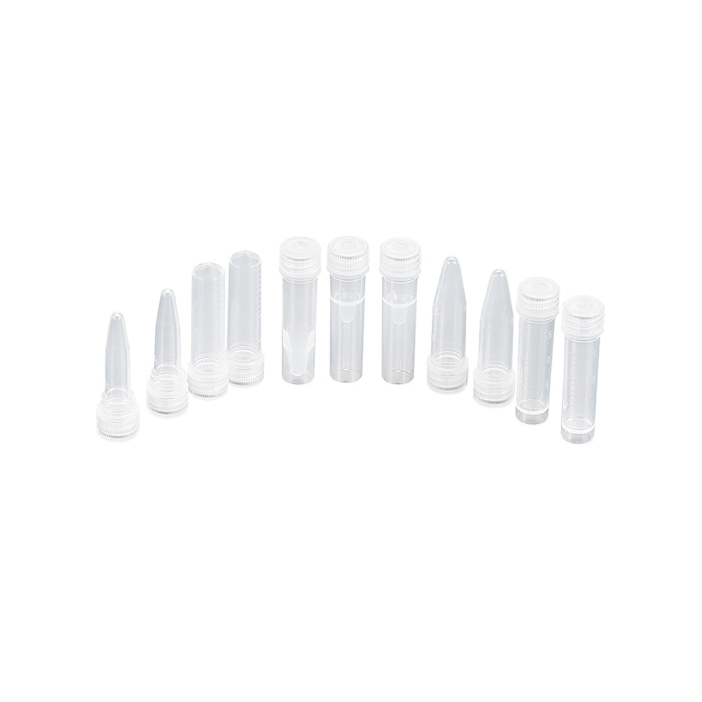 Freezing Vials, 0.5 mL, Conical, Natural, Flat cap, bag packing way, Sterile, DNAse&RNAse free, Non-Pyrogenic, 5000piece(s)/case