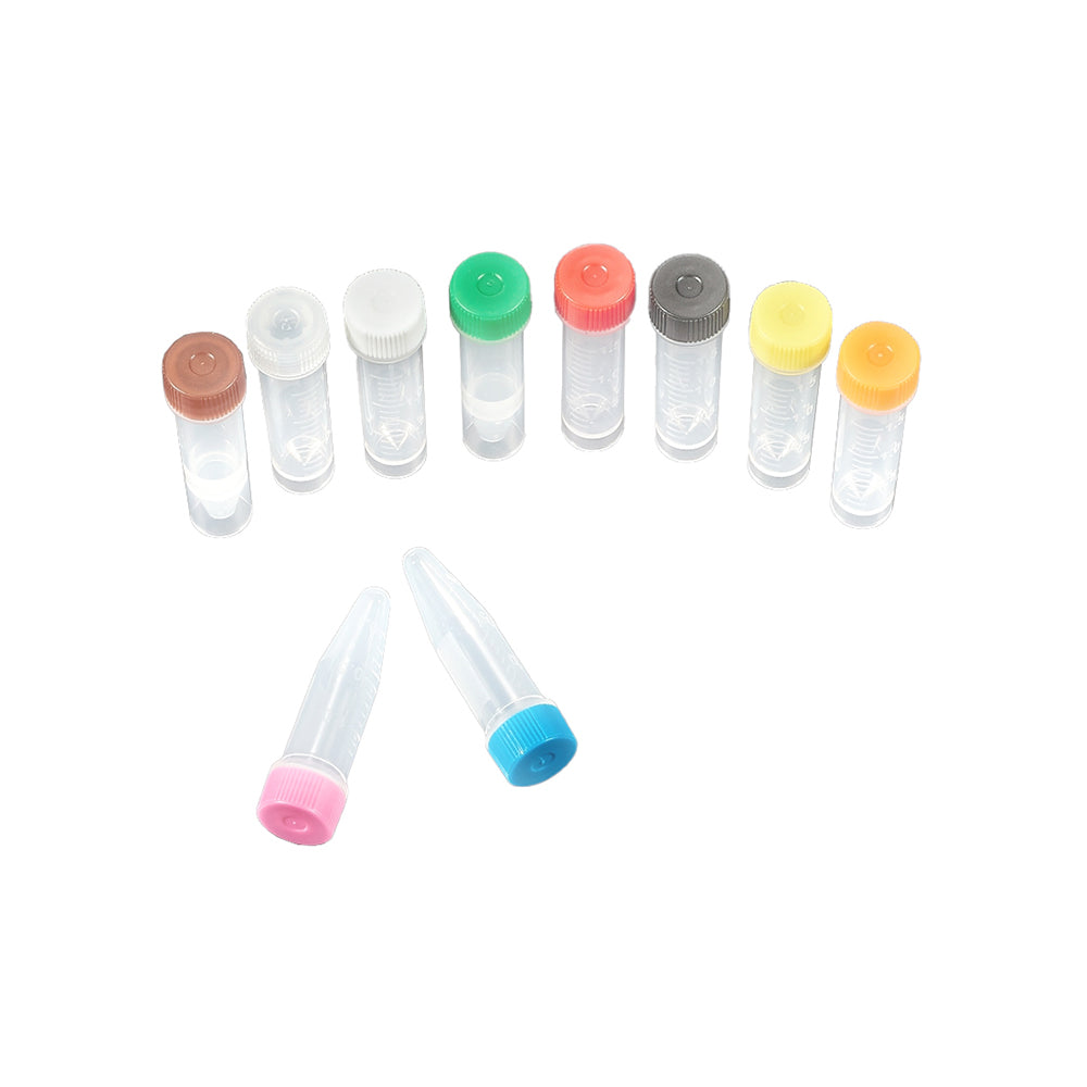 Freezing Vials, 1.5 mL, Conical, Blue, Flat cap, bag packing way, Sterile, DNAse&RNAse free, Non-Pyrogenic, 5000piece(s)/case