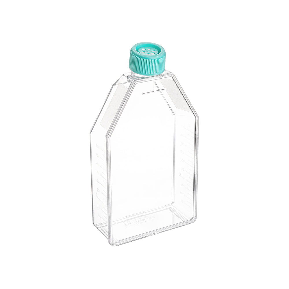 Zellkulturflaschen, 182 cm² Oberfläche, 600 ml Fassungsvermögen, Entlüftungskappe, TC-behandelt, steril
