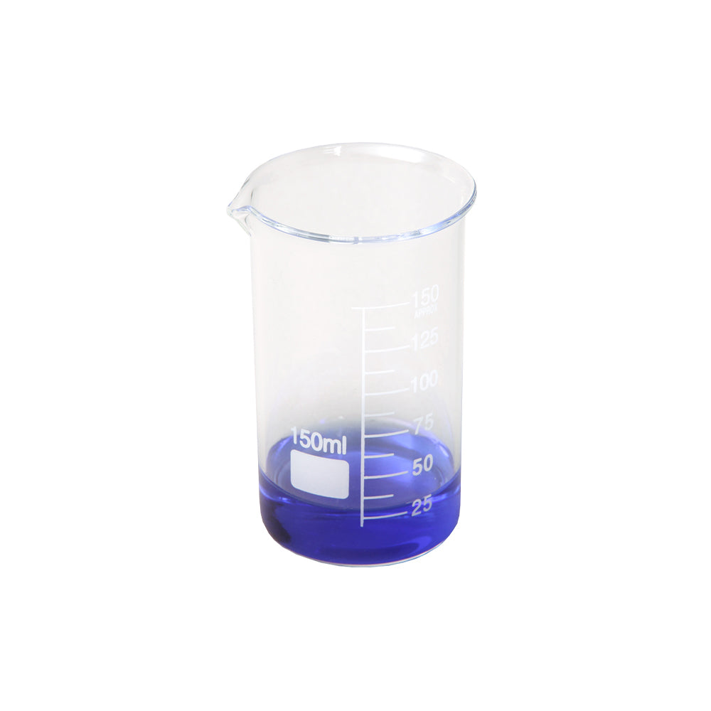 Beaker, Tall Form, Graduated with Spout, Borosilicate 3.3 Glass, 50mL, 40mm OD×68mm H, 192 pcs/case