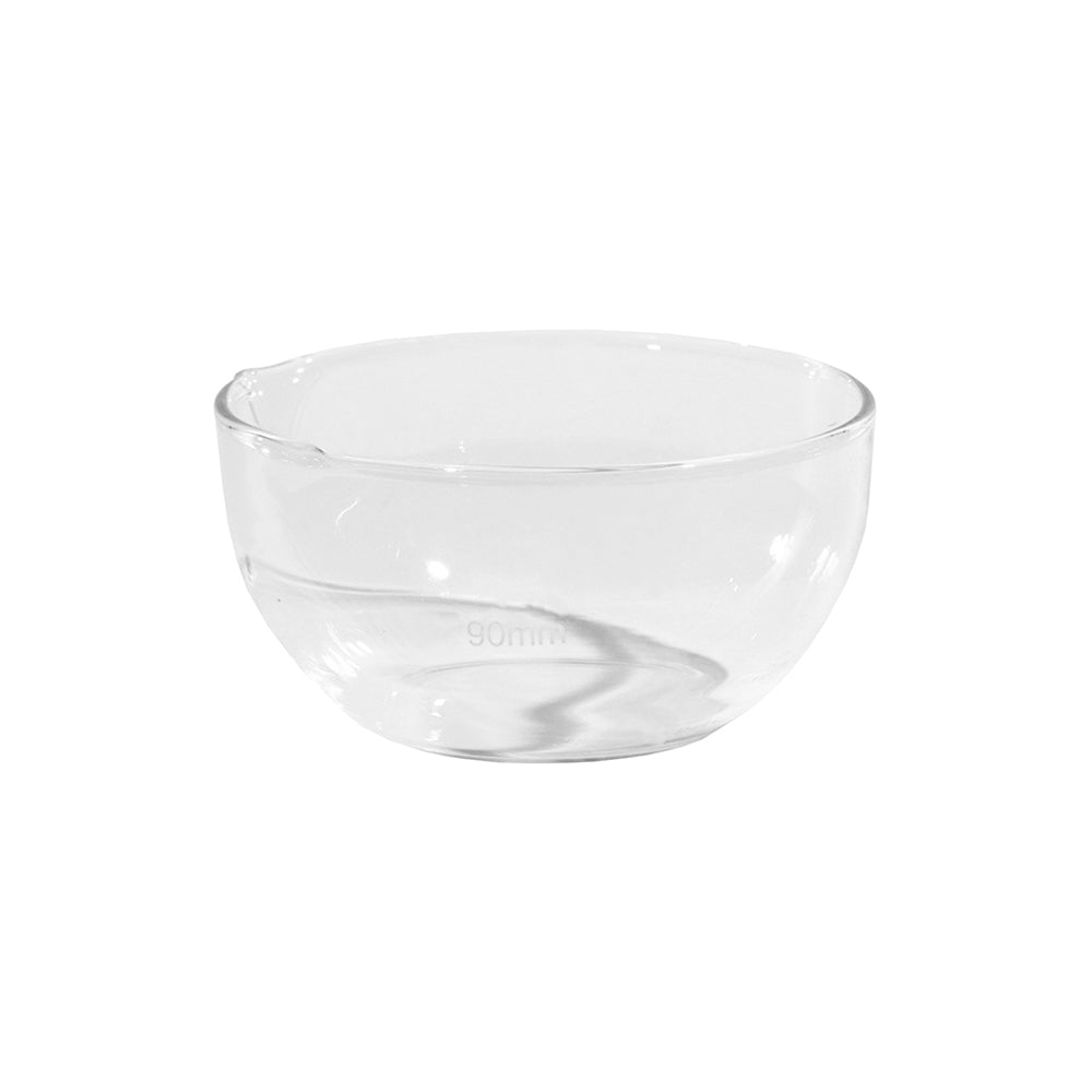 Evaporating Dish, Flat Bottom with Spout, Borosilicate 3.3 Glass, Top OD 60mm, 30mm H, 240 pcs/case