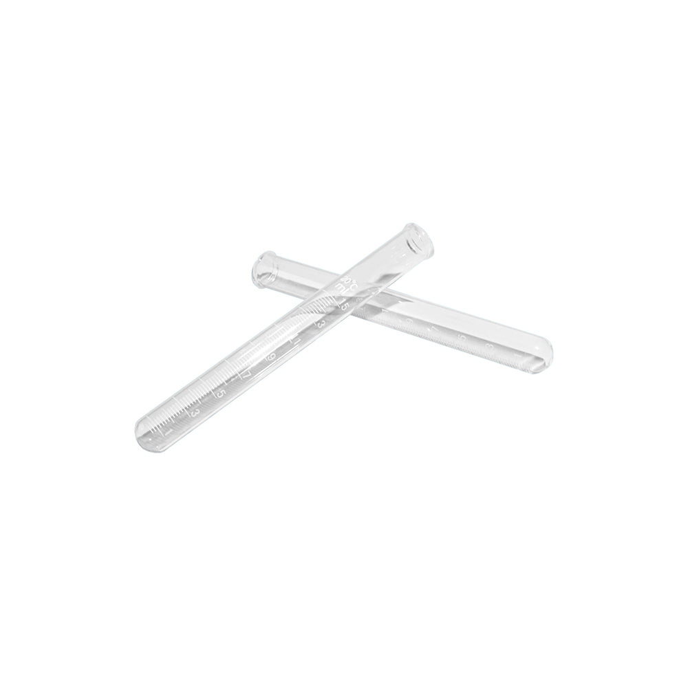 Test Tube, Graduated, Borosilicate 3.3 Glass, 5mL, 0.1mL Grad, OD 11mm, L 110mm, 600 pcs/case