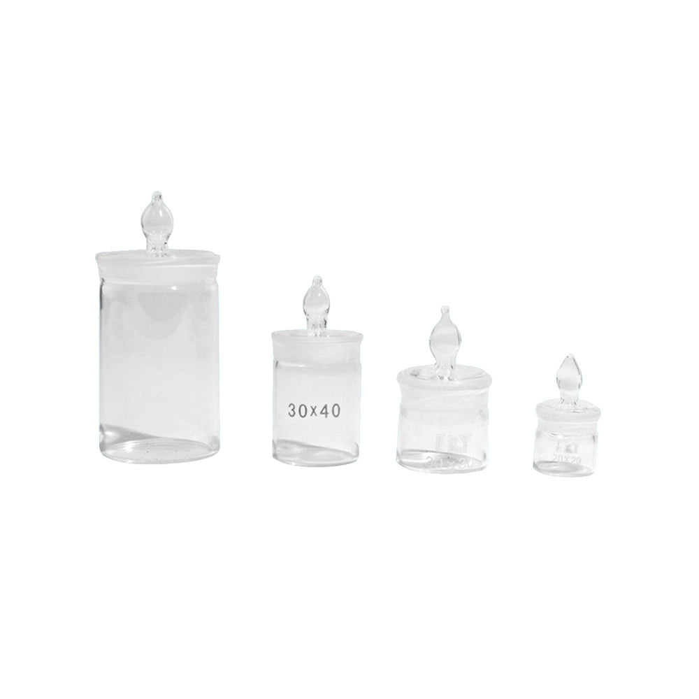 Weighing Bottle, Tall Form, Ground Stopper, OD 25mm, H 25mm, 500 pcs/case