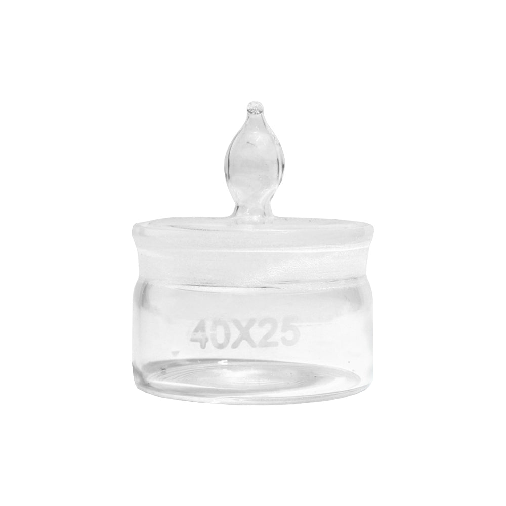 Weighing Bottle, Low Form, Ground Stopper, OD 30mm, H 20mm, 300 pcs/case