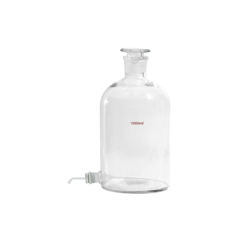 Aspirator Bottle, with Side Arm, 2500mL, Neck ID 43mm, OD 145mm, Lower Mouth OD 30mm, H 280mm, 6 pcs/case