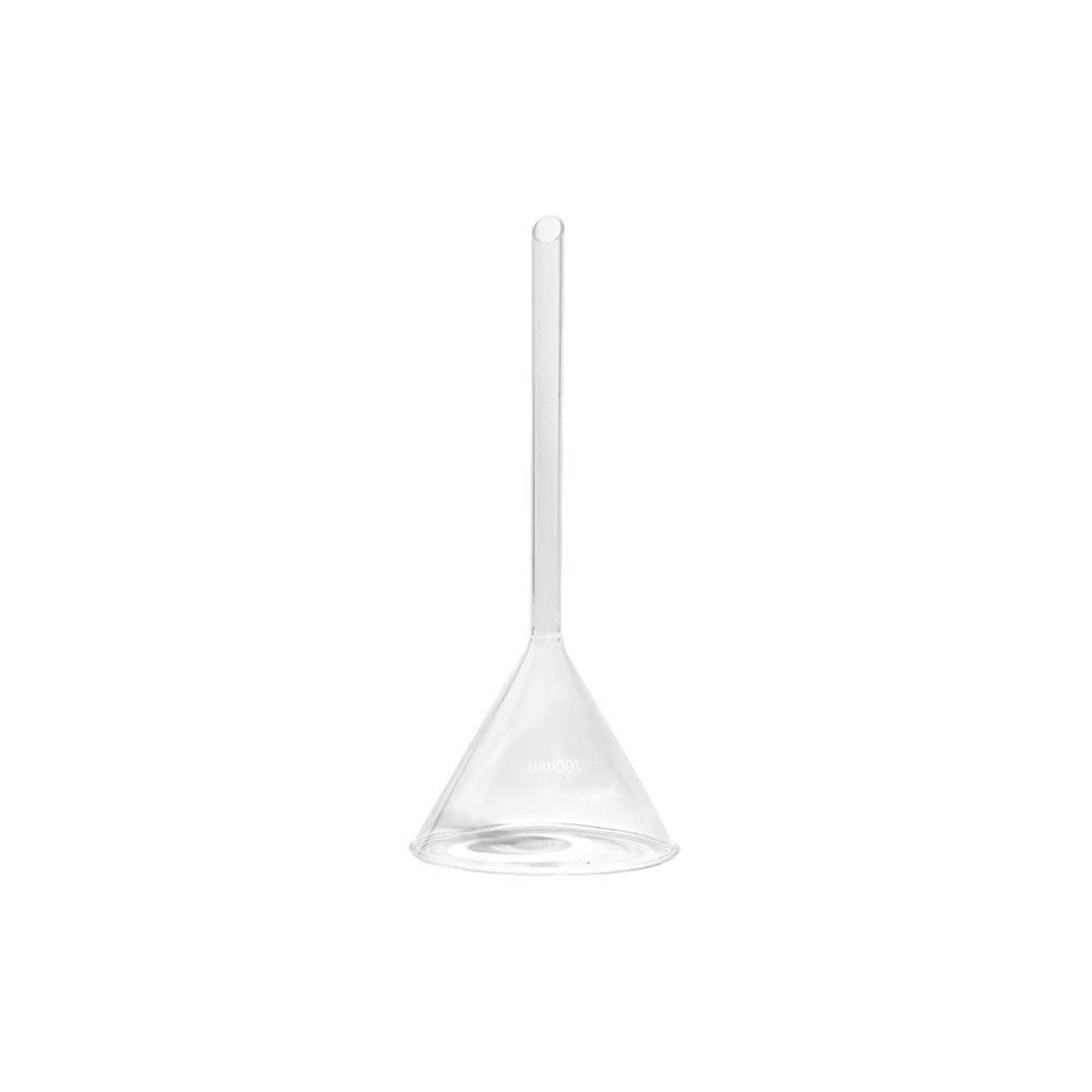 Funnel, Long Stem, 60°, Borosilicate 3.3 Glass, D 50mm, Bottom OD 7mm, Tube L 150mm, 144 pcs/case