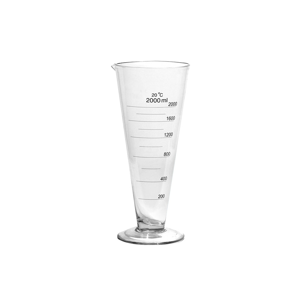 Measuring Cap, Cone Shape/Conical, Short Scale, with Spout, 10mL, 1.0mL Grad, Tol ±0.4mL, H 100mm, 144 pcs/case