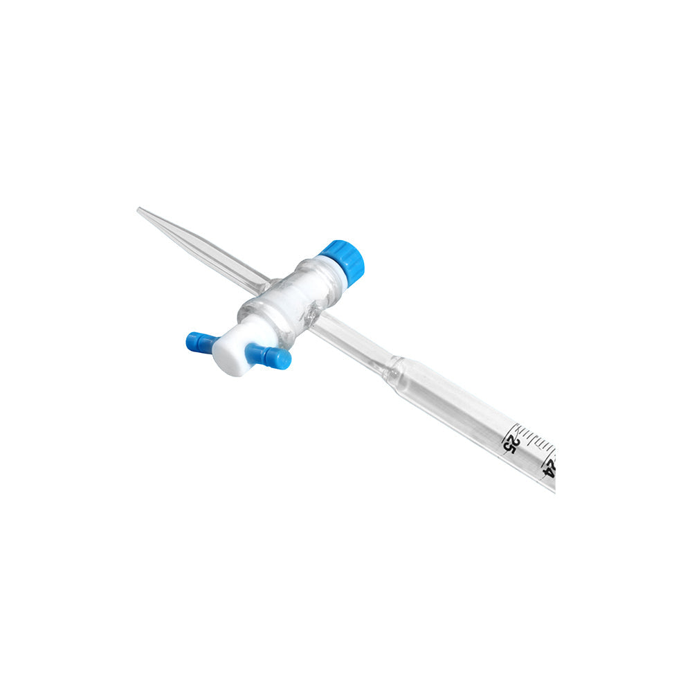 Burette, Class A, PTFE Stopcock, 10mL, 0.05mL Grad, Tol ±0.025mL, H 600mm, 60 pcs/case