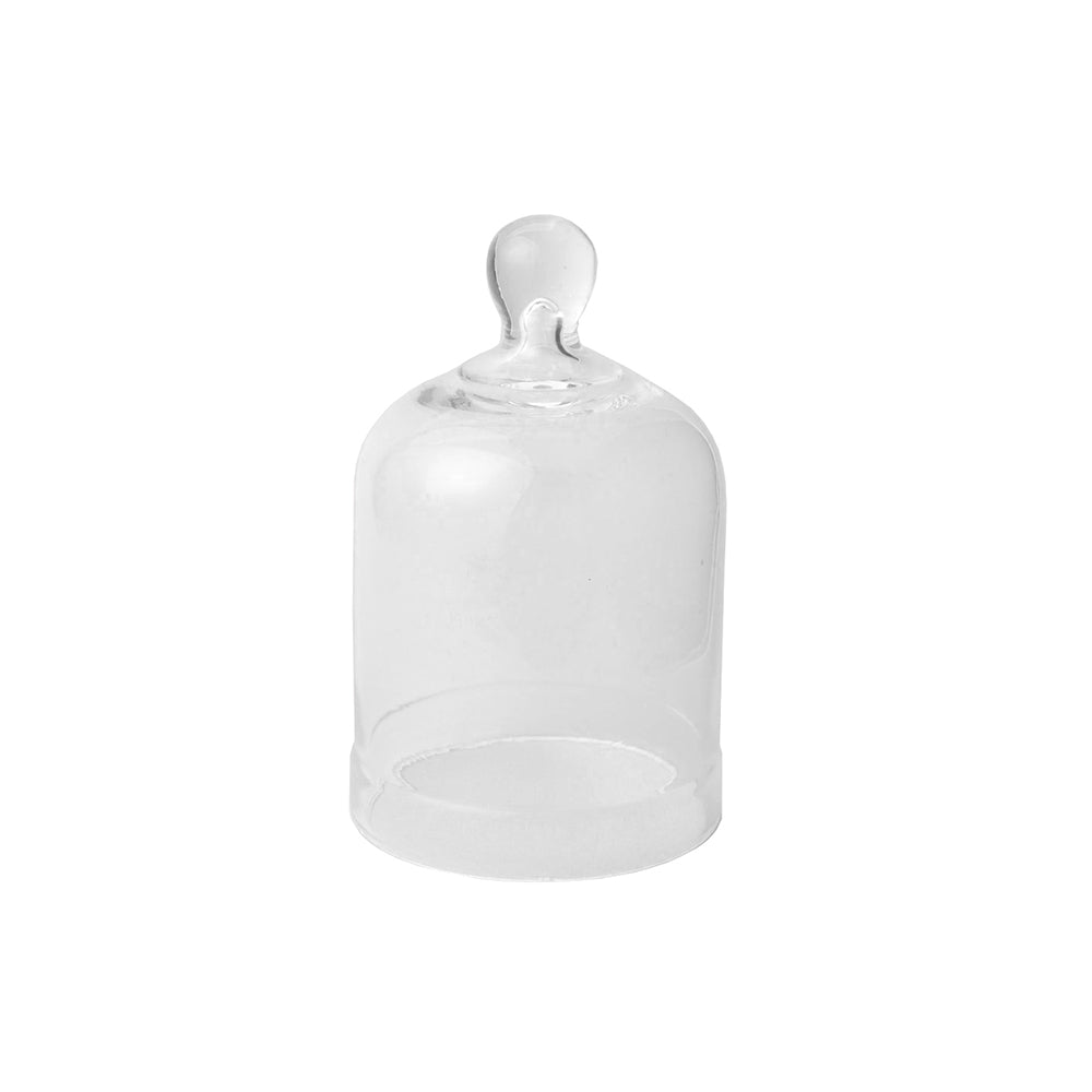 Bell Jar, Clear Glass, with Knob, ID 120mm, H 180mm, 12 pcs/case