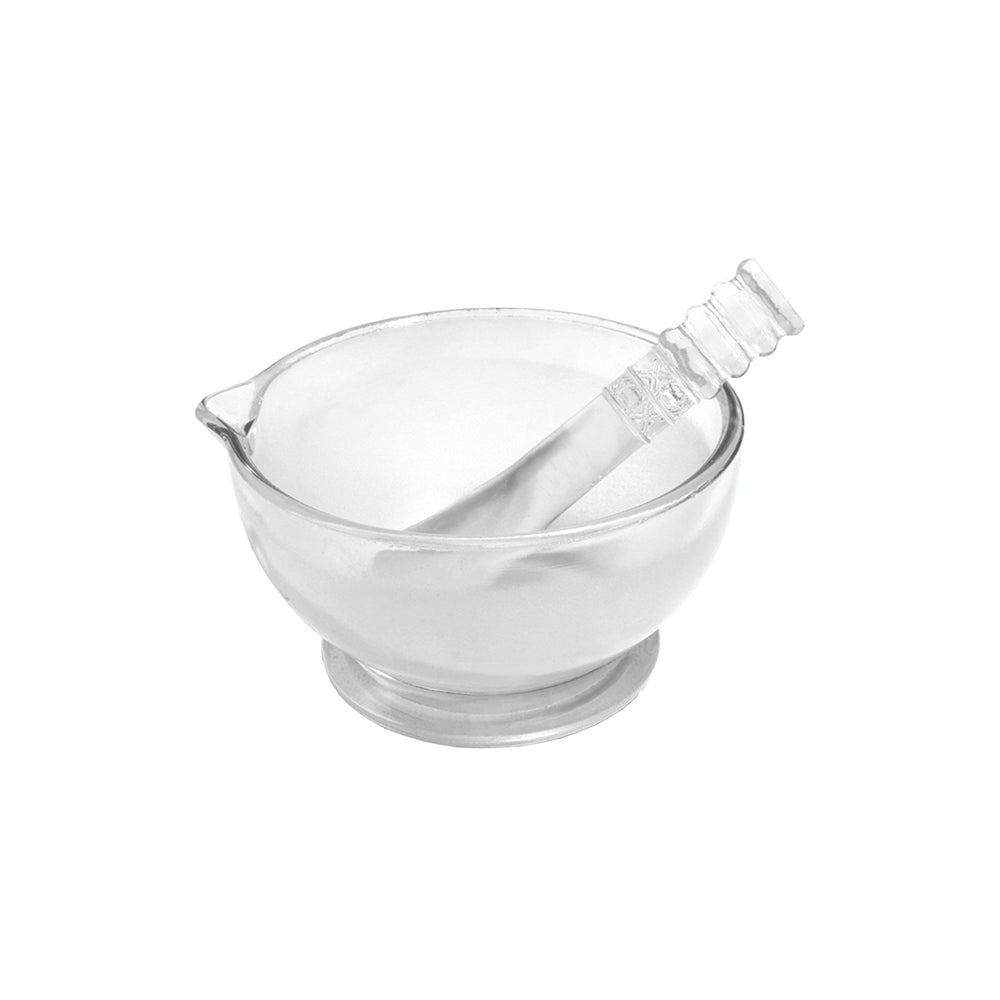 Mortar and Pestle Set, Glass, ID 60mm, H 40mm, 48 pcs/case