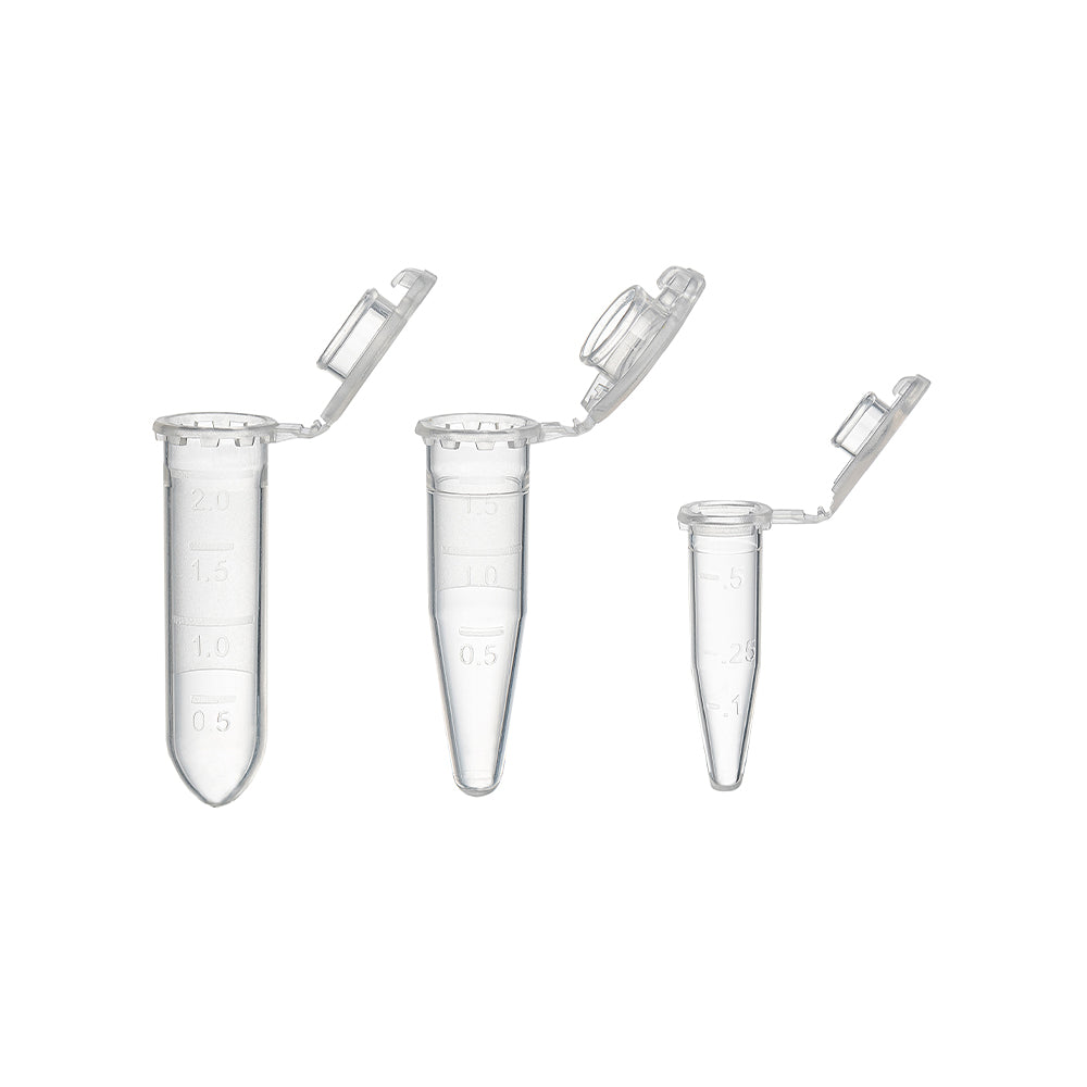 Lo-DNA™  Micro Centrifuge Tubes, 0.5 mL, Low DNA Binding, Lid-lock Micro Centrifuge Tubes, Non-Sterile, Conical bottom, Maximum RCF 30000xg, 1200piece(s)/case
