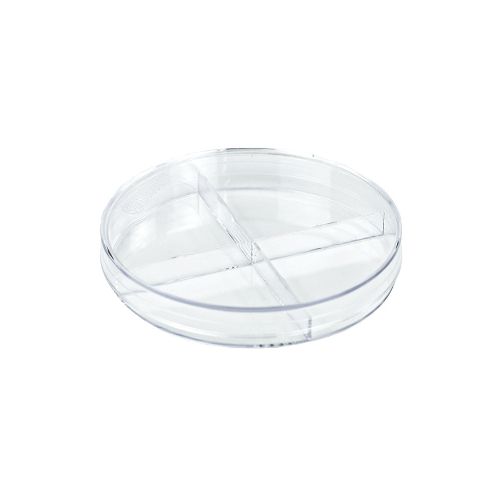 Partitioned Petri Dishes, Diameter: 9cm, Quad-Partitioned, Sterile