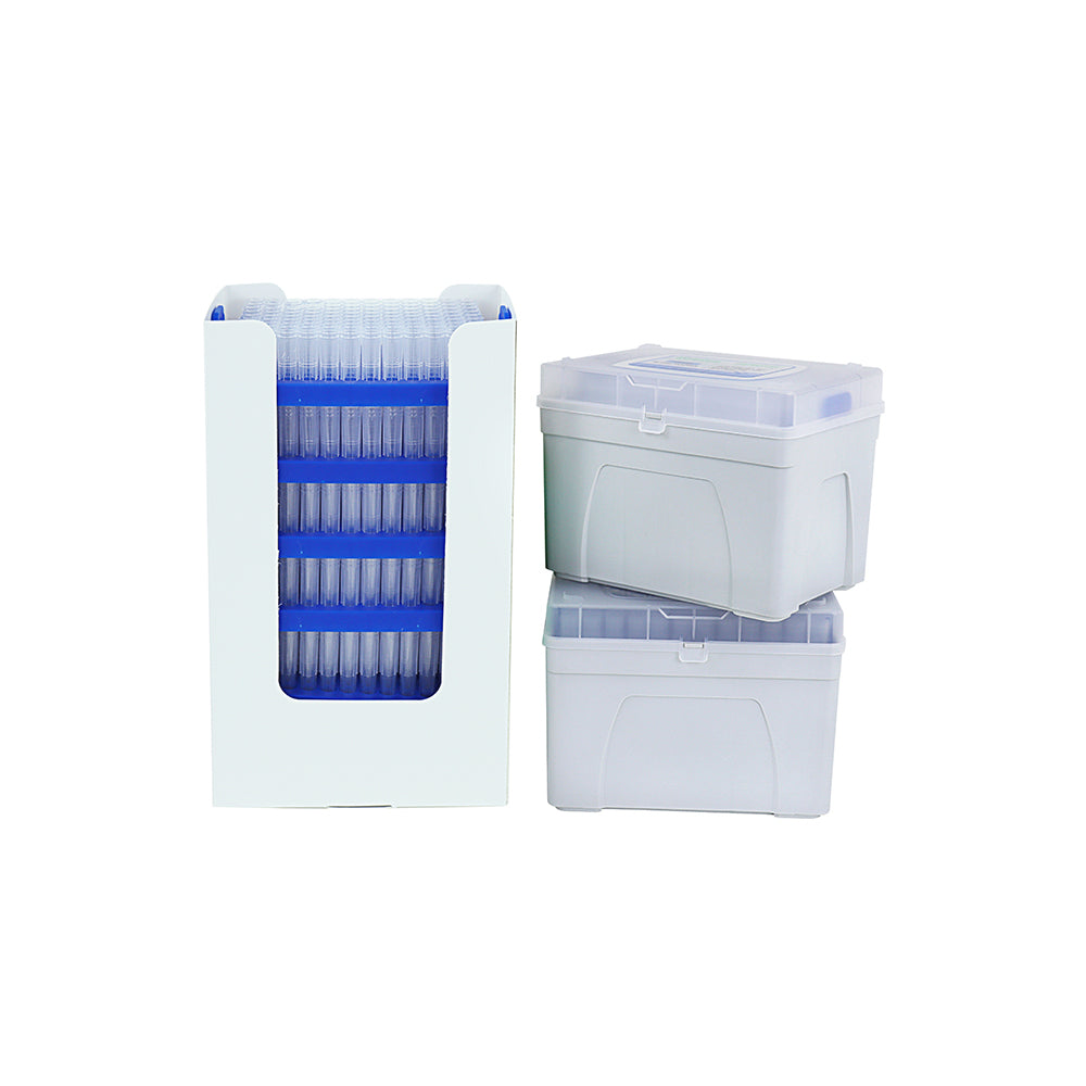 Pipetten-Mikrospitzen, 0,1–10 μl, natürliche Farbe, DNase-/RNase-frei, Pyrogen-frei, unsteril, 10-lagige Nachfüllverpackung