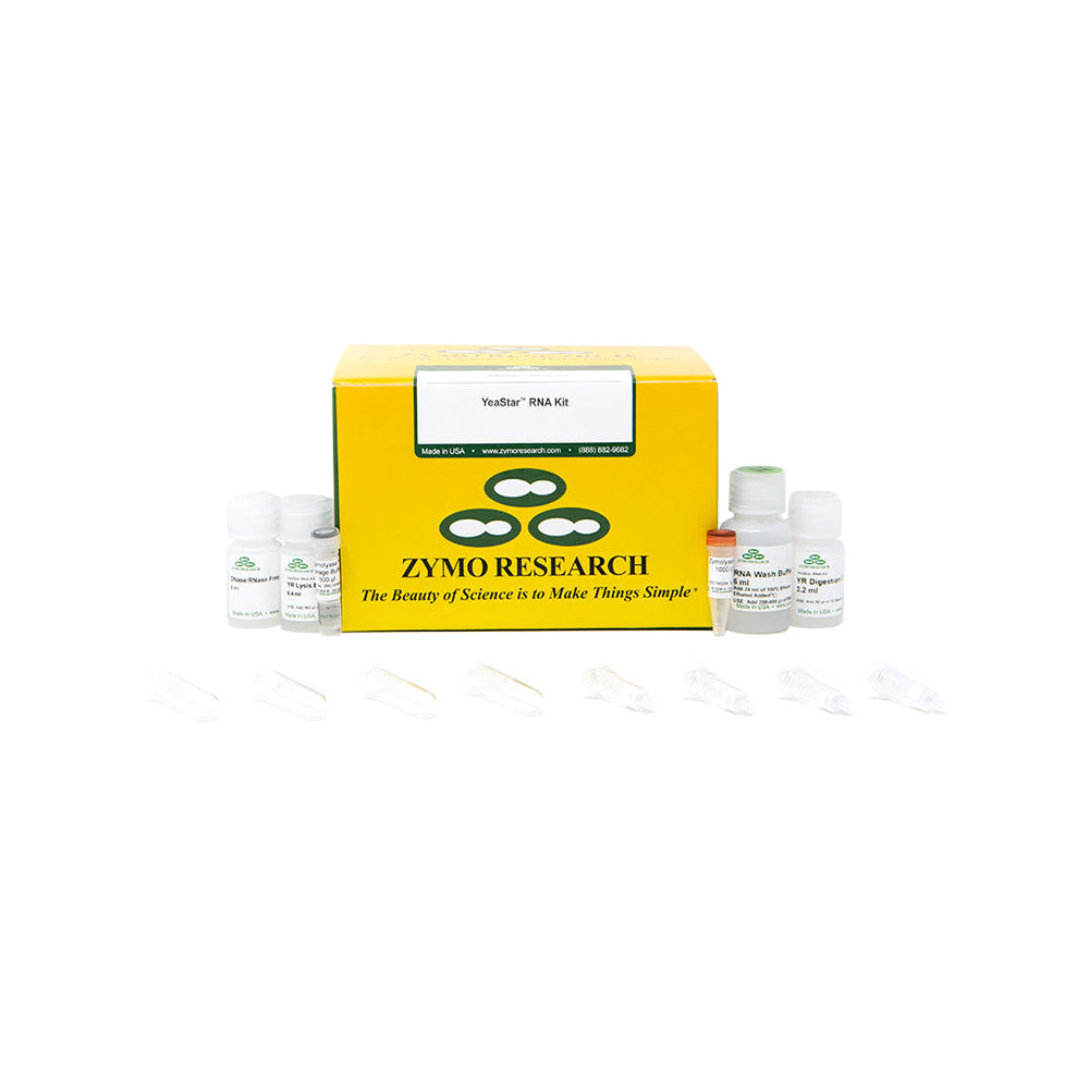 YeaStar™ RNA Kit (40 Preps) w/ Zymo-Spin™ IIIC Columns (Capped) [Includes E1004 x 1: Zymolyase (1000 Units Lyophilized)  w/ Storage Buffer (500µl)]