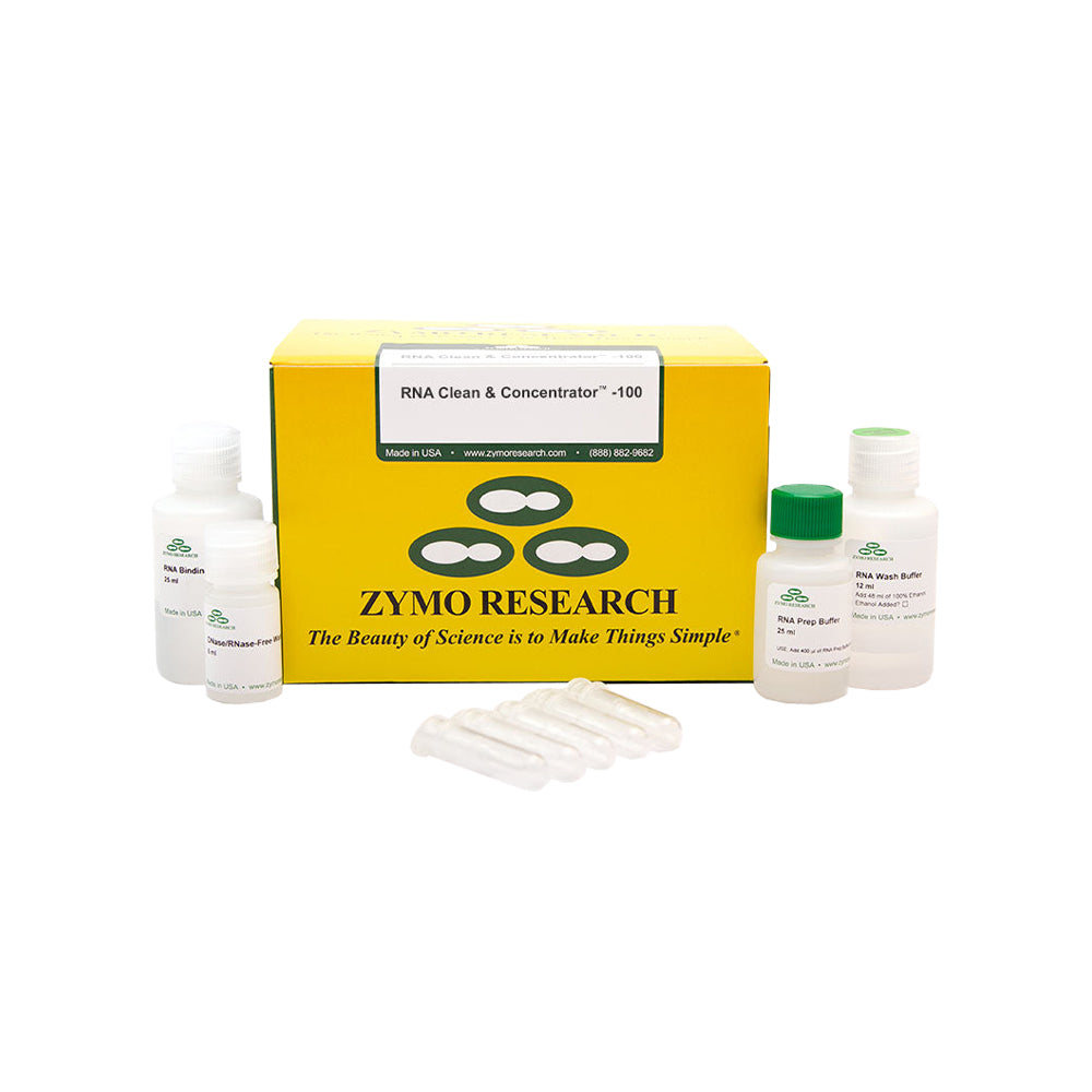 RNA Clean & Concentrator™-100 (25 Preps) w/ Zymo-Spin™ V-E Columns w/ Reservoir (Capped)
