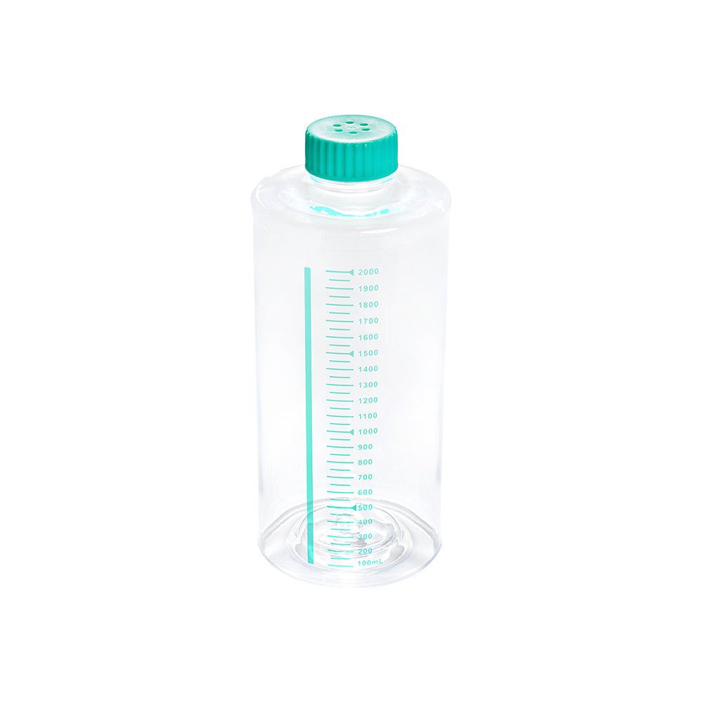Roller Bottles, 2000 mL, 850 cm², TC-treated, Easy grip vent, 12piece(s)/case