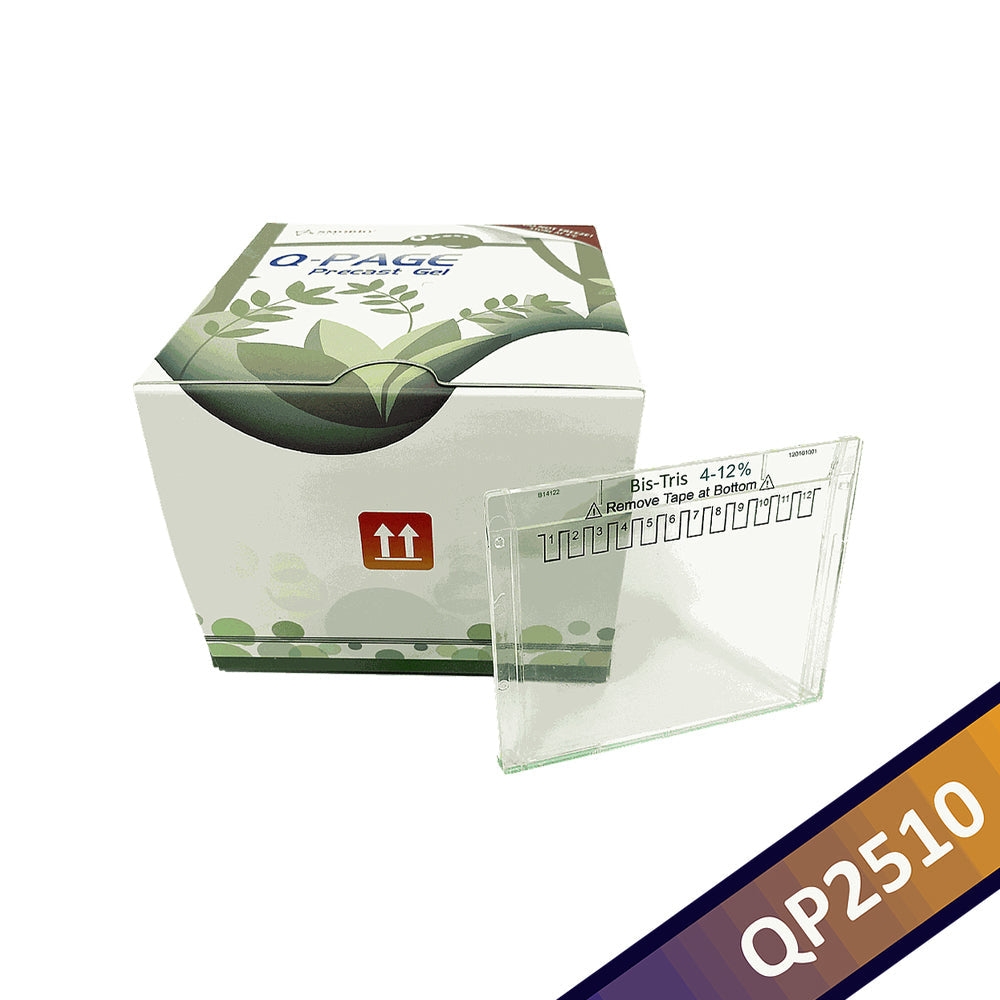 Q-PAGE™ Bis-Tris Precast Gel (Mini, 12 Wells, 4–12 %), 10 Gele