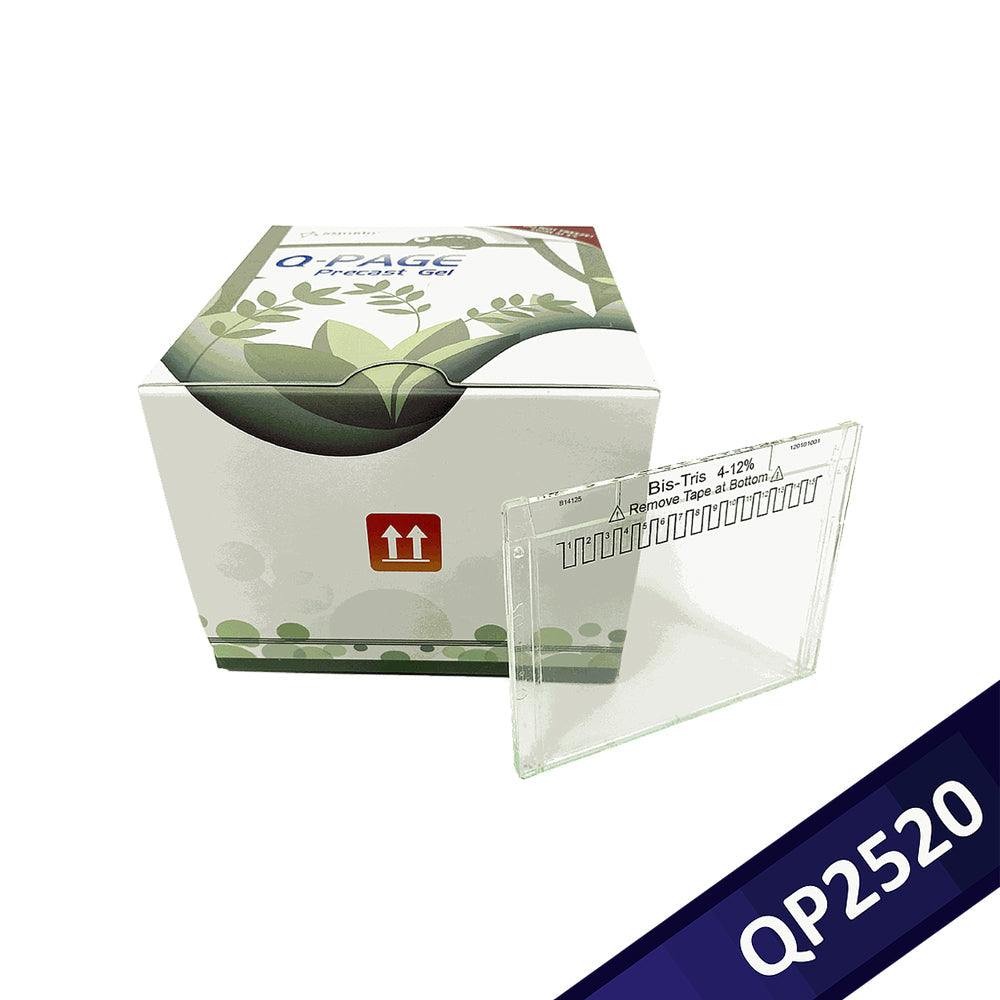 Q-PAGE™ Bis-Tris Precast Gel (Mini, 15 Wells, 4–12 %), 10 Gele