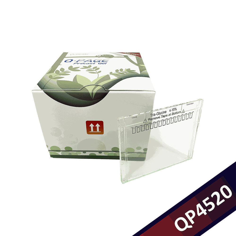Q-PAGE™ TGN Precast Gel (Mini, 15 Wells, 4–15 %), 10 Gele