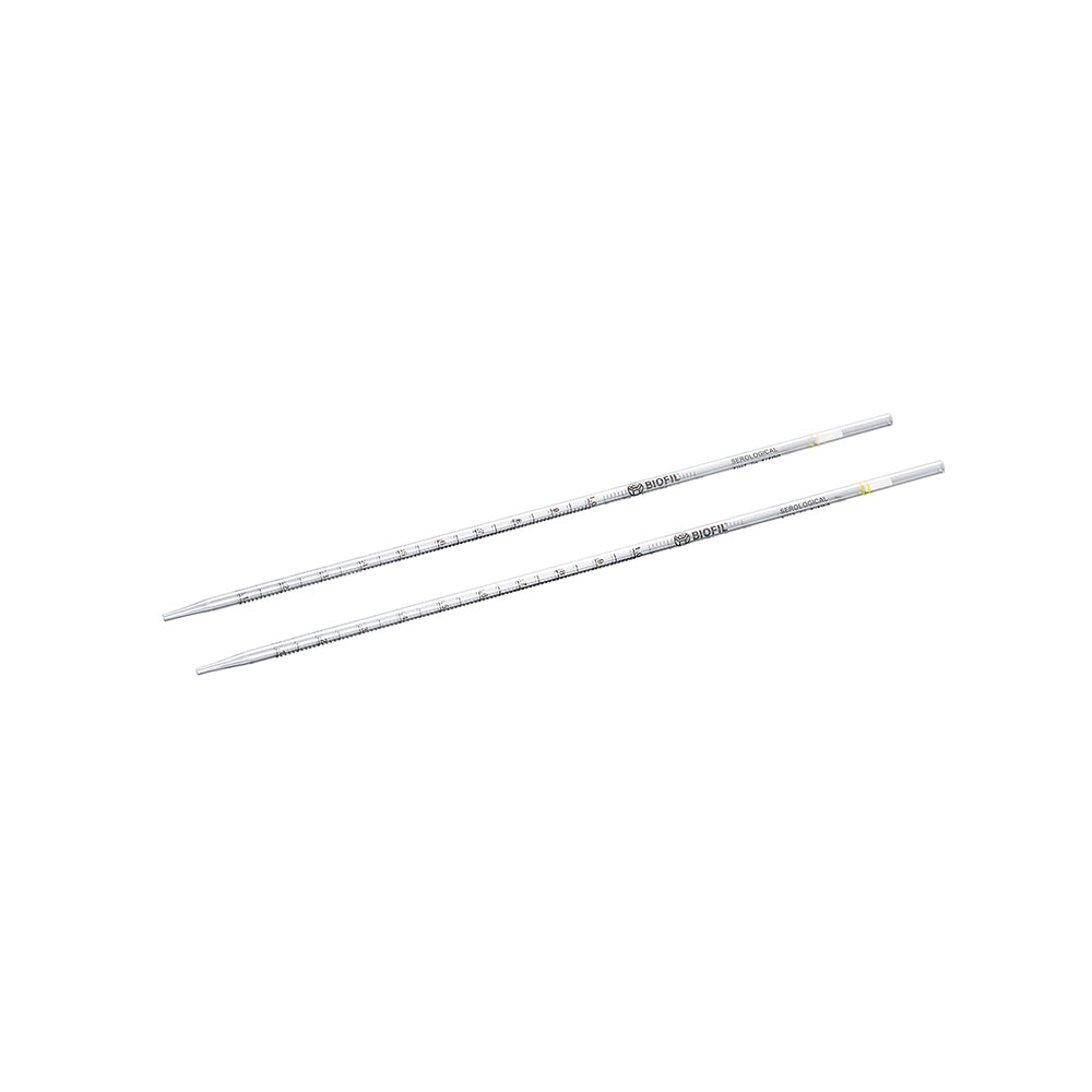 1,0 ml sterile serologische Pipetten, 1/100 ml Graduierung, GPPS-Material, einzeln verpackt (Papier/Kunststoff)