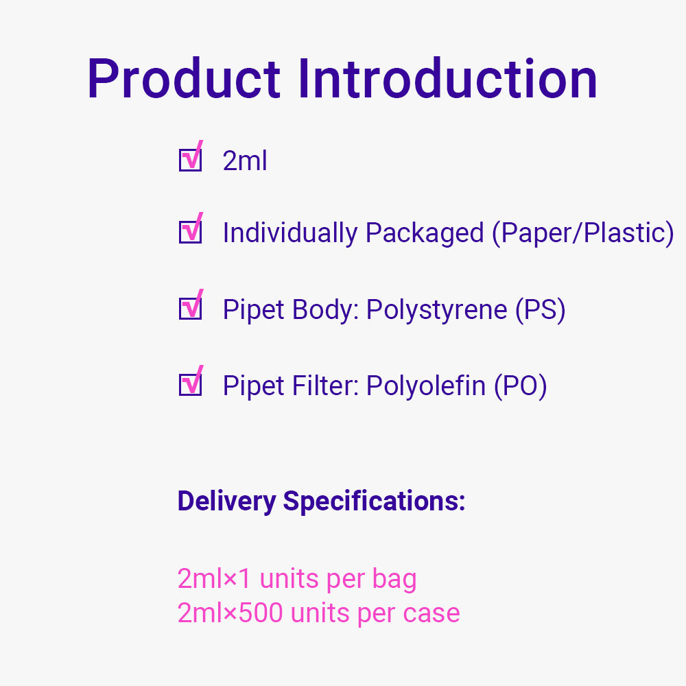 2,0 ml sterile serologische Pipetten, 1/100 ml Graduierung, GPPS-Material, einzeln verpackt (Papier/Kunststoff)