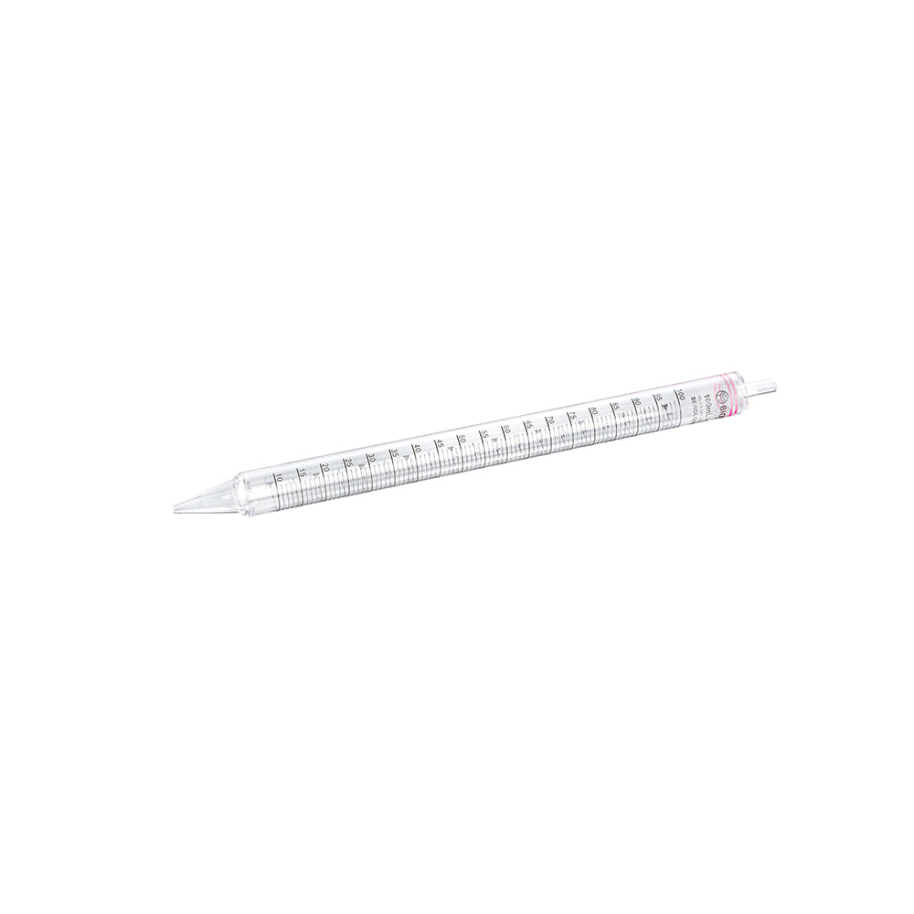 Serological Pipets, 100 mL, Graduation 1 mL, Pink Color code, Sterile, 60piece(s)/case