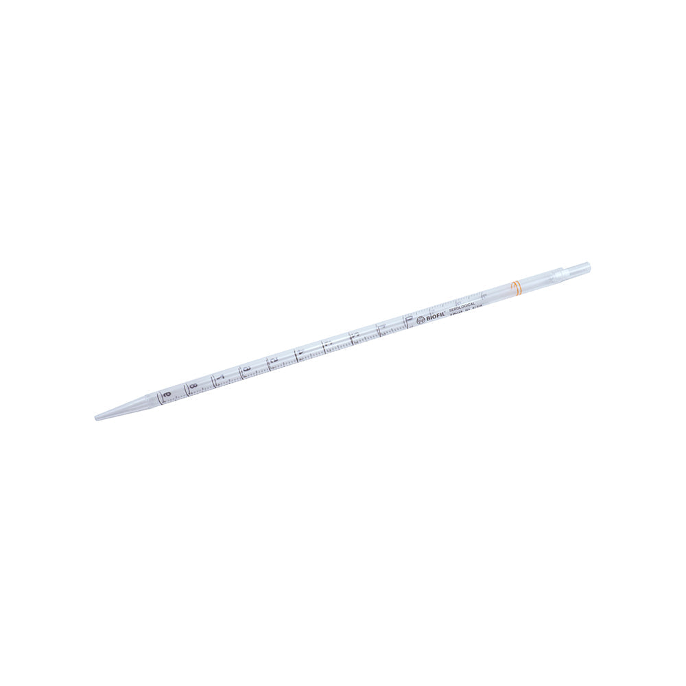 Sterile serologische Einwegpipetten, 10 ml mit 1/10 ml-Graduierung, orangefarbener Farbcode, einzeln verpackt (Kunststoff/Kunststoff mit Innenhüllen)