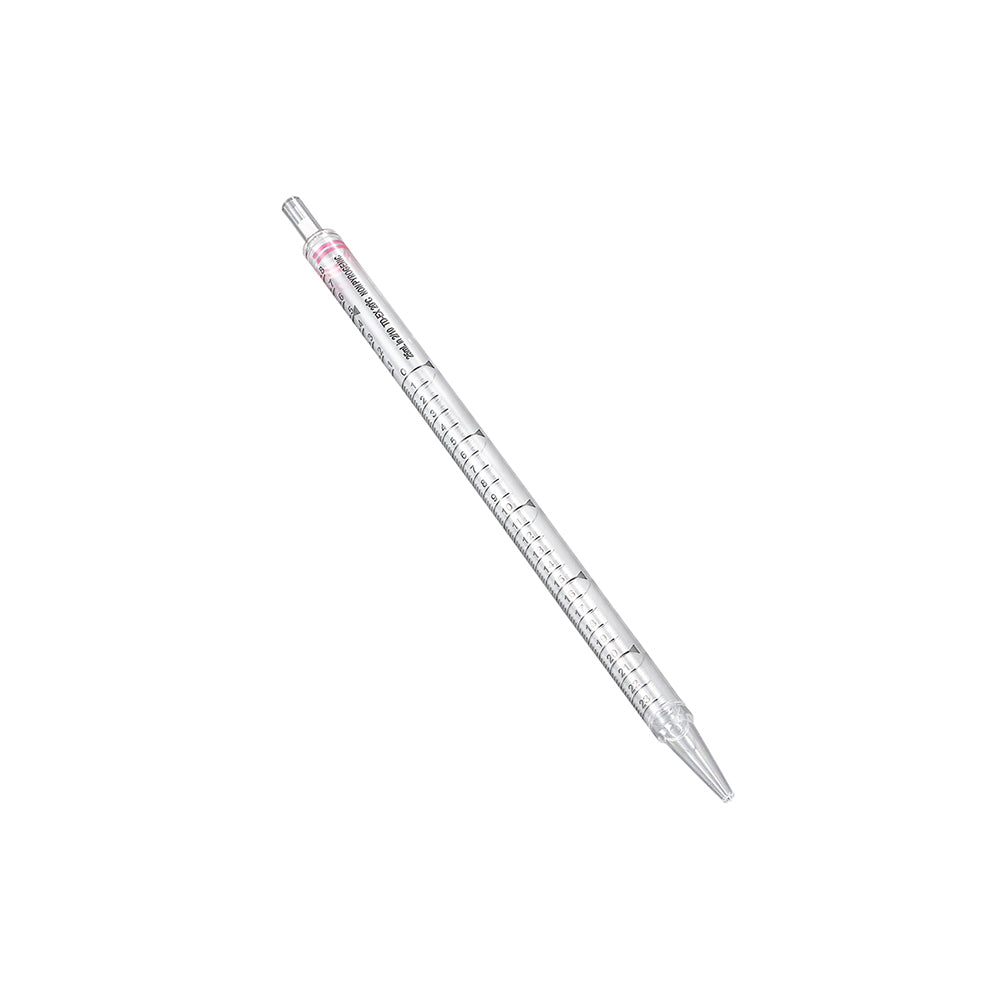 Serological Pipets, 25 mL, Length: 338.9 mm, Graduation 2/10 mL, Red Color code, non-Sterile, 150piece(s)/case