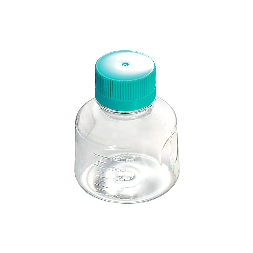 Sterile, chemikalienbeständige 250-ml-Lösungsflaschen von GPPS für die Zellkultur